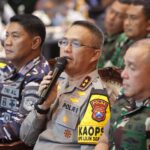 Danlantamal V ikut Pantau Pengamanan Malam Tahun Baru Secara Vicon