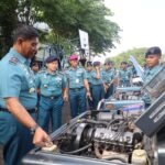 Guna Mendukung Pelaksanaan Tugas, Lantamal V Gelar Apel Kesiapan Dan Kelengkapan Kendaraan Dinas