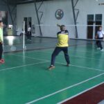 Danlanudal Manado Dampingi Danlantamal VIII Olahraga Bersama di Lanudal Manado