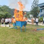 50,9 Kg Ganja Hasil Tangkapan BNNP Sumbar Dimusnahkan
