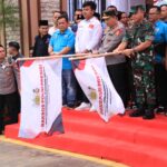 BEM PTNU dan Polri Gelar Bansos di Beberapa Wilayah