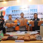 Polres Tanah Datar Ungkap Kasus Penyalahgunaan Narkoba, Amankan 13 Kg Ganja