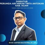 Jevie Carter Eka Putra ST. MT Resmi Dilantik Sebagai Direktur PDAM Tirta Antokan Kab. Agam Periode 2025 – 2030