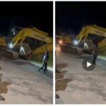 DUA ALAT BERAT EXSAVATOR KELUAR MASUK TAMBANG ILEGAL MARAK LAGI di PINTI KAYU PAKAN RABAA TIMUR