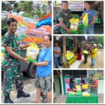 Kodim 0312/Padang Gelar Gerakan Pangan Murah, Warga Antusias Nikmati Harga Terjangkau