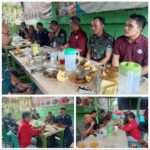 Kebersamaan Intel Kodim 0312/Padang dan Jurnalis Tim Radja-Mediaonline, Hangatkan Silaturahmi di Meja Makan