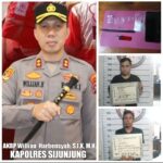 Kapolres Sijunjung AKBP Willian Harbensyah Tegaskan Komitmen Operasi Tumpas Bandar 2025, Dua Tersangka Shabu Ditangkap