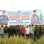Kolaborasi Dandim 0312/Padang dan Ketua DPD LPM Kota Padang Sukseskan Panen Raya