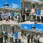 Kalapas Kelas IIB Lubuk Basung Budi Suharto Serahkan Bantuan ke Masjid Nurul Falah Manggopoh dan Gelar Bakti Sosial