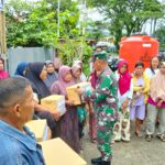 Hari Juang TNI: Kodim 0312/Padang Tebar Kepedulian Lewat Bantuan Sembako untuk Korban Banjir