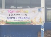 Noverilan, M.Pd Tanamkan Nilai Kepedulian, SMPN 6 Padang Bagikan 167 Paket Sembako di Bulan Suci