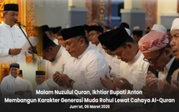 Nuzulul Quran Jadi Momentum Rohani, Bupati Anton Dorong Pembinaan Generasi Qurani