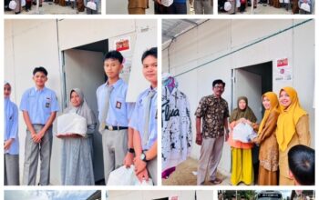Sentuhan Ramadan dari SMA 2 Lubuk Basung di Palembayan: Hadir di Huntara Padang Ganting, Kepsek Zulkifli dan Para Siswa Tebar Kepedulian bagi Korban Galodo