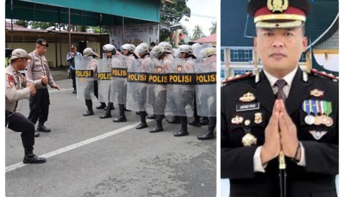 Latihan Dalmas Rutin, Komitmen AKBP Agung Tribawanto Jaga Kamtibmas