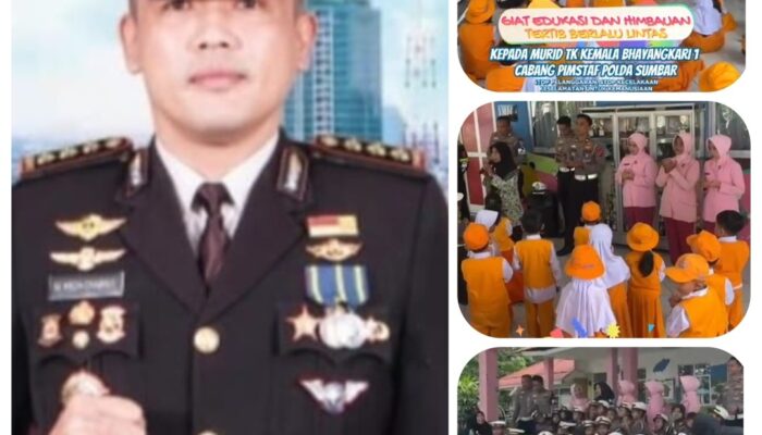 Kombes Pol. Reza Cas Tanamkan Nilai Keselamatan Sejak Dini Lewat Polantas Polda Sumbar