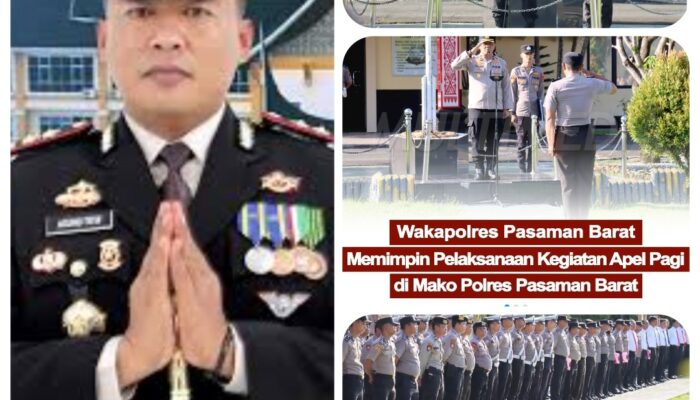 Wakapolres Pimpin Apel Pagi, Kapolres AKBP Agung Tribawanto Hadir Lewat Arahannya