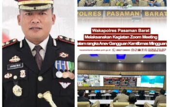 Atensi Kapolres Pasbar Menguat, Wakapolres Pimpin Evaluasi Kamtibmas Terpadu