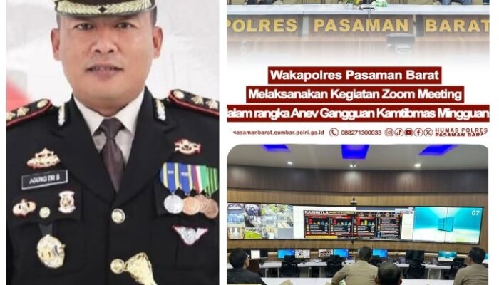 Atensi Kapolres Pasbar Menguat, Wakapolres Pimpin Evaluasi Kamtibmas Terpadu