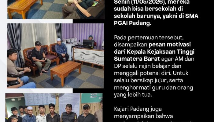 Tersentuh Kisah AM dan DP, Kajati Sumbar Turun Langsung ke Panti Asuhan Nur Ilahi