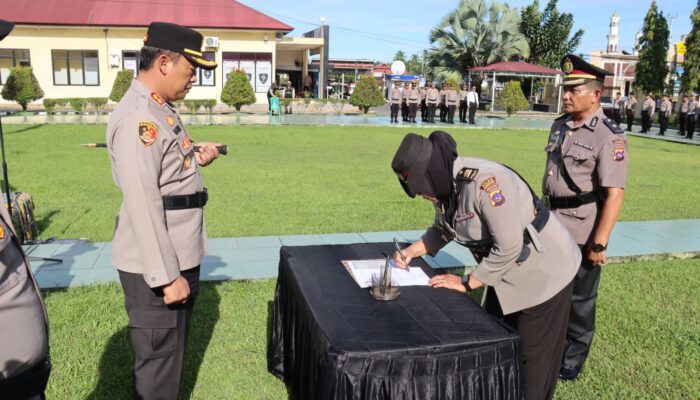 Penyegaran Organisasi, AKP Evo Nosara Resmi Menjabat Kabag Ren Polres Pasaman Barat