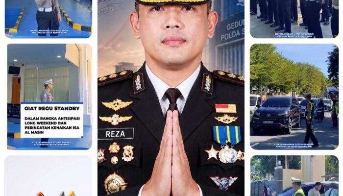 Personel Dirlantas Sumbar Disiagakan Penuh, Kombes Pol. H.M. Reza Chairul Akbar Sidiq Fokus Cegah Kemacetan