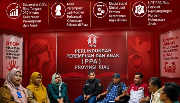Sepanjang 2025, Riau Tangani 237 Kasus Kekerasan Perempuan dan Anak