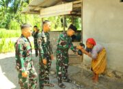 Pangdam XX/TIB Tunjukkan Perhatian kepada Prajurit Yonif TP 897/Singgalang Lewat Bantuan Hewan Kurban