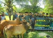 Prajurit Yonif TP 897/Singgalang Terima Hewan Kurban, Wujud Kepedulian Pangdam XX/TIB kepada Pasukan di Lapangan
