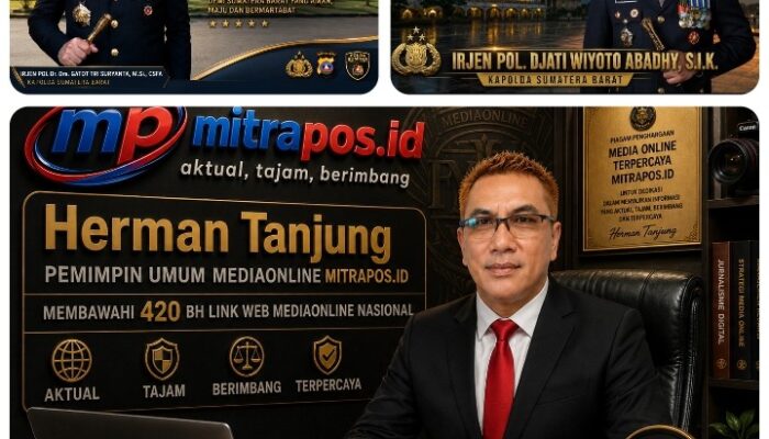 Pergantian Kapolda Sumbar, Herman Tanjung dan Jajaran Redaksi Mitrapos Ucapkan Selamat Datang kepada Irjen Pol. Djati Wiyoto Abadhy