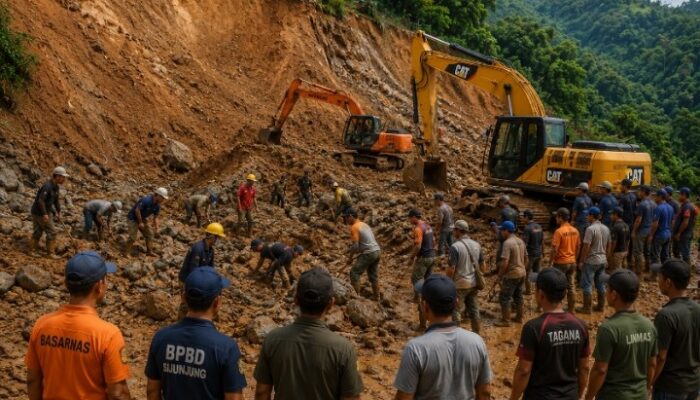 Kapolres Sijunjung Ungkap Kronologi Musibah Longsor di Nagari Padang Laweh