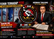 Ketum AWAK RI Herman Tanjung Murka, Perusakan Kantor PWI Solok Selatan Dinilai Teror terhadap Kebebasan Pers