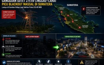 SUTET Linggau–Lahat Diduga Jadi Biang Kerok Padam Massal Se-Sumatera, Warga Sumbar Sempat Panik Dua Jam Dalam Gelap