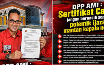 Diduga Tabrak Surat Edaran Menpan RB, DPP AMI Resmi Laporkan Kepsek SMP Negeri 4 ke Wali Kota