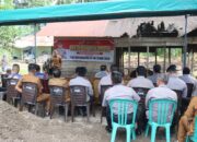 Kapolres Pasaman Barat Menggelar Kegiatan Peletakan Batu Pertama Bedah Rumah di Kecamatan Kinali