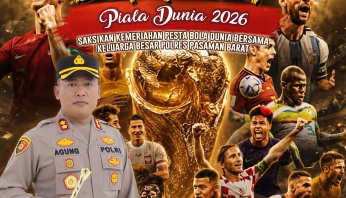 Polres Pasaman Barat Gelar Nonton Bareng Piala Dunia 2026, Pererat Kebersamaan dan Tingkatkan Semangat Persatuan Masyarakat