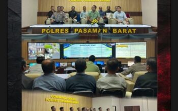 Satreskrim Polres Pasaman Barat Ikuti Monitoring dan Evaluasi serta Sosialisasi Aplikasi AMP dari Pusiknas Bareskrim Polri