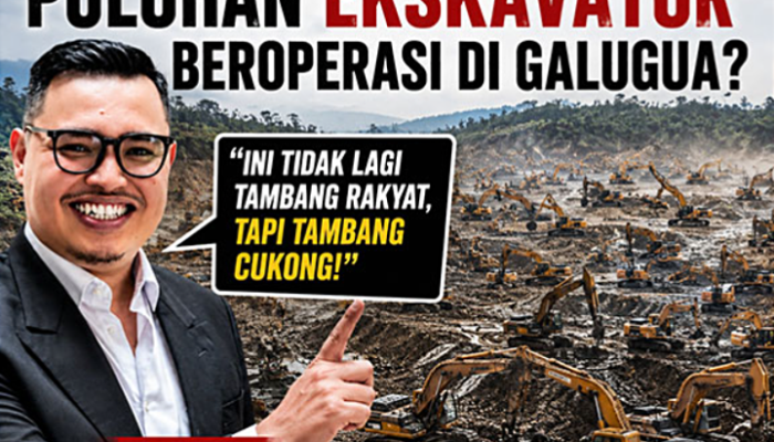 Puluhan Ekskavator Beroperasi di Galugua? Benni Okva: Ini Tidak Lagi Tambang Rakyat, Tapi Tambang Cukong!