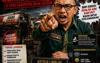 BBM Bersubsidi Diduga Tidak Tepat Sasaran di Solok Selatan, LMR-RI Serahkan Laporan ke BPH Migas, ESDM dan Polda Sumbar