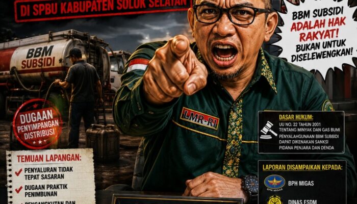 BBM Bersubsidi Diduga Tidak Tepat Sasaran di Solok Selatan, LMR-RI Serahkan Laporan ke BPH Migas, ESDM dan Polda Sumbar