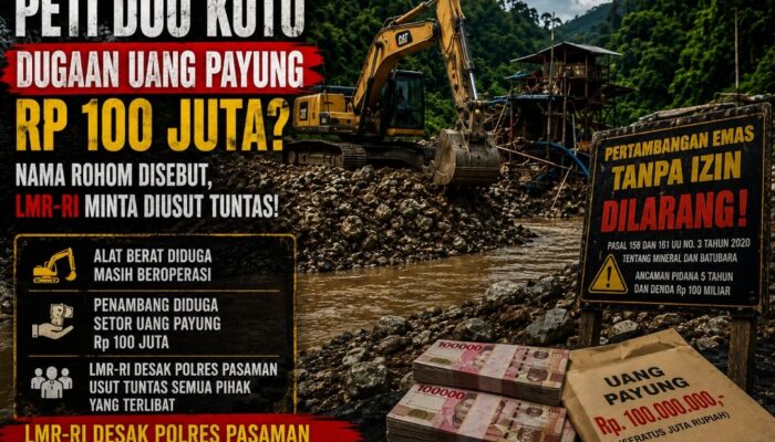 Dugaan Uang Payung PETI Duo Koto Ramai di Medsos, Nama RHM Ikut Disebut, LMR-RI Minta Pengusutan Transparan