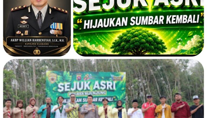 Kapolres AKBP Willian Harbensyah Ajak Masyarakat Hijaukan Lahan Bekas Tambang di Nagari Limo Koto