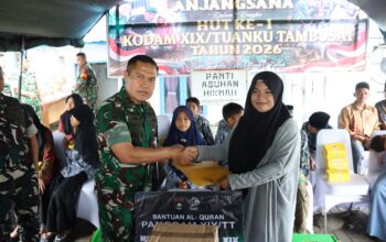 Pangdam XIX Tuanku Tambusai Beri Semangat Keluarga Prajurit Lewat Anjangsana HUT Ke-1