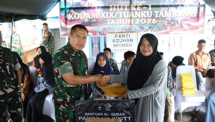 Pangdam XIX Tuanku Tambusai Beri Semangat Keluarga Prajurit Lewat Anjangsana HUT Ke-1