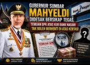 Gubernur Sumbar Mahyeldi Didesak Bersikap Tegas, Temuan BPK atas KUR Bank Nagari Tak Boleh Berhenti di Atas Kertas