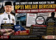 BPK Soroti KUR Bank Nagari Talawi Rp11 Miliar, Publik Desak Gubernur Mahyeldi Evaluasi Direksi; Dugaan Pelanggaran Berpotensi Berujung Proses Hukum