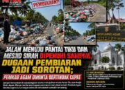 Jalan Menuju Pantai Tiku dan Masjid Sirah Dipenuhi Sampah, Dugaan Pembiaran Jadi Sorotan; Pemkab Agam Diminta Bertindak Cepat