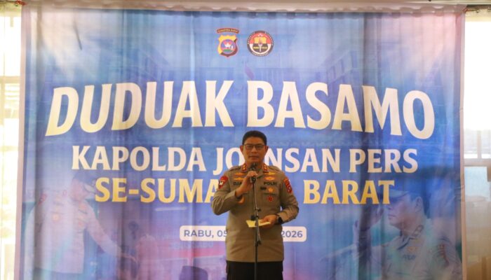 DUDUAK BASAMO KAPOLDA JO INSAN PERS SE-SUMBAR, Irjen Pol. Djati Wiyoto Abadhy Tegaskan Tak Ada Ruang bagi Pelanggar Hukum di Internal Polri