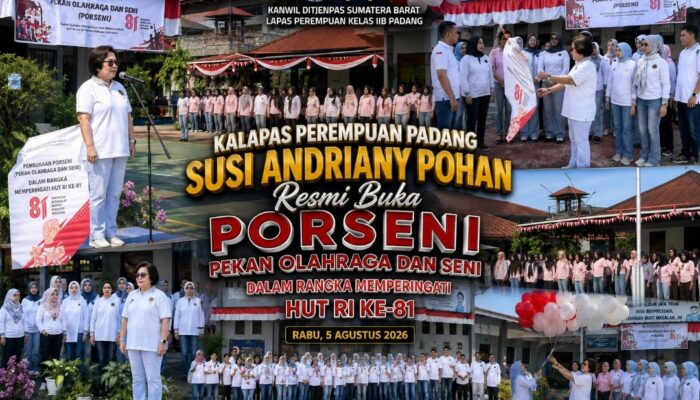 PORSENI HUT RI Ke-81 Jadi Momentum Kebersamaan di Lapas Perempuan Padang