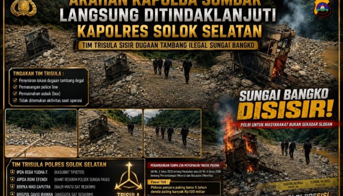 Arahan Kapolda Sumbar Dijawab Aksi Nyata Kapolres Solok Selatan, Polri Untuk Masyarakat Bukan Sekadar Slogan