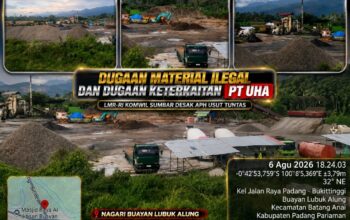 LMR-RI Komwil Sumbar Desak APH Usut Dugaan Material Ilegal di Batang Anai, Dugaan Keterkaitan PT UHA Diminta Diselidiki Tuntas